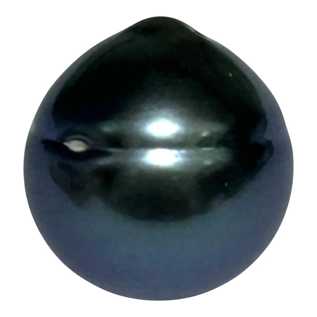 Giant 14.9 x 15.7mm 24 Carat Tahitian Peacock Black Blue Pearl Loose