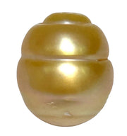 Giant 13.8 x 16.1mm 22.2 Carats Rich Gold Baroque South Sea Pearl