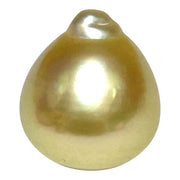 Teardrop 12.2 x 13.8mm 14.6 Carat Gold Philippines South Sea Pearl