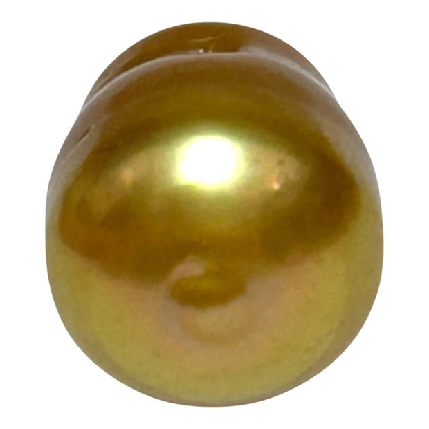 Baroque 12.8 x 15.5mm 20.8 Carats Deep Gold South Sea Loose Pearl