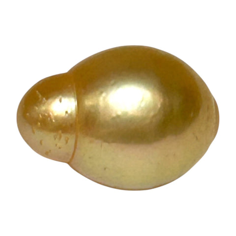 Oval 12.3 x 17.3mm 15.9ct Rich Golden Philippines South Sea Pearl