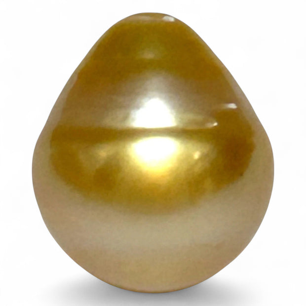 Magnificent Oval 14.6 x 16.8mm 23.2 Carats Golden Philippine Sea Pearl
