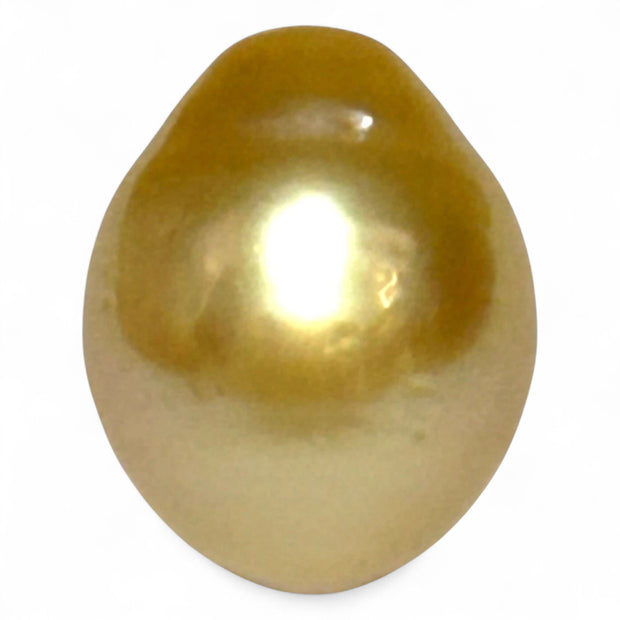 Oval 13.3x16.5mm 19.5ct Golden Philippine South Sea Loose Pearl Loose