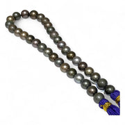 Round 11 - 13mm 35 pcs Multi Peacock Gray Green Tahitian Pearl 16" Strand