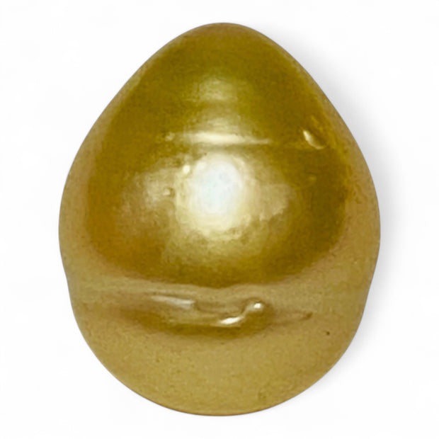 Huge 21.2 Carats Oval 13.7 x 16.6mm Rich Gold South Sea Loose Pearl