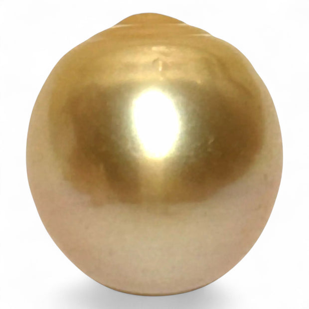 Giant 15.2 x 16.6mm 26.7 Carats Rich Golden South Sea Pearl Loose