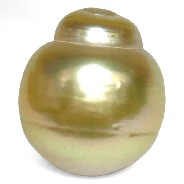 Grand 15.7 x 17.6mm 30 Carat Golden Philippines South Sea Pearl Loose