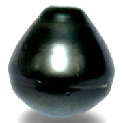 Silky Giant 13.4 x 14.2mm Peacock Black Green Tahitian Pearl Loose