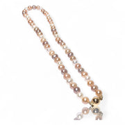 Fabulous Multi Colors 7 - 7.5mm Edison Round Pearl 18" Necklace