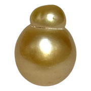 Giant 13.9 x 18.2mm 24.6 Carats Golden Philippines South Sea Pearl