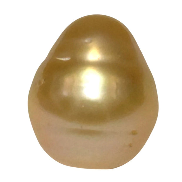 Refined 18.5ct 13.4x15.7mm Philippine South Sea Golen Oval Pearl