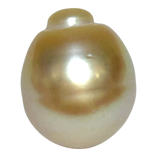 Giant 15.7 x 18.4mm Rich Gold Philippines South Sea Pearl Loose