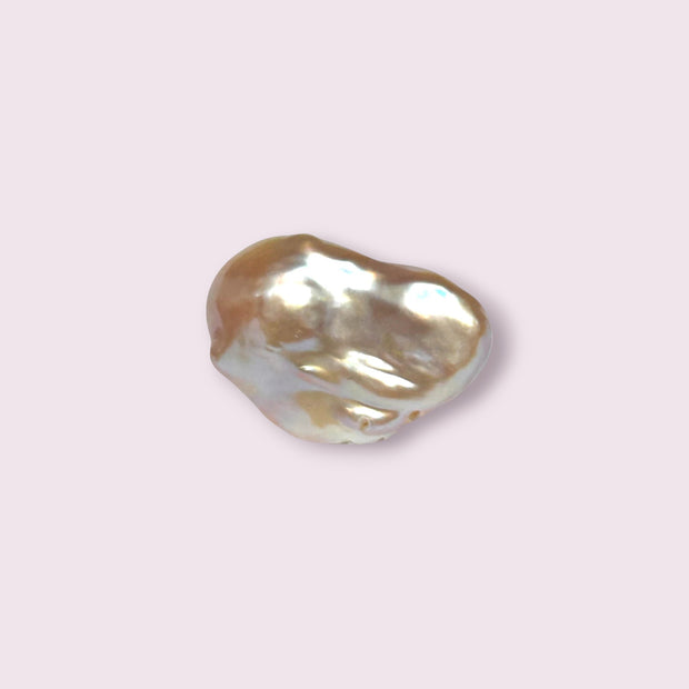 Giant Un-Drilled 116.9 x 13.6 x 25.8mm Keshi Purple Rose Pink Pearl
