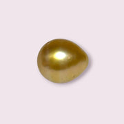 11.6 x 13.3mm 13.2 Carats Deep Gold Philippines South Sea Pearl