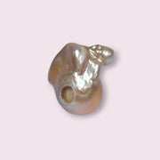 Giant Baroque Keshi Natural Purple Peach Pearl - 17.5 x 13.7 x 23mm