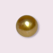 11.6 x 13.3mm 13.2 Carats Deep Gold Philippines South Sea Pearl