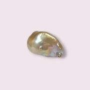 Giant Un-Drilled 116.9 x 13.6 x 25.8mm Keshi Purple Rose Pink Pearl