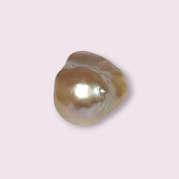 Giant Un-Drilled 116.9 x 13.6 x 25.8mm Keshi Purple Rose Pink Pearl
