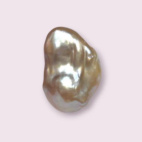 Giant Un-Drilled 116.9 x 13.6 x 25.8mm Keshi Purple Rose Pink Pearl