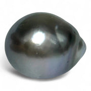 Barque 13.9 Carat 13.4 x 16.4mm Tahitian Sea Middle Gray Pearl Loose