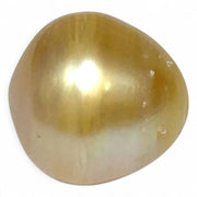 Oval Drop 16.1 x 16.4mm 29.2 Carats Rich Gold South Sea Pearl Loose