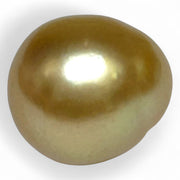 14.8 x 16.4mm 25.8 Carats Rich Gold South Sea Pearl Un-Drilled