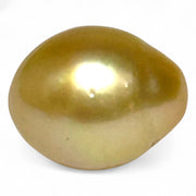 Oval 13.3x16.5mm 19.5ct Golden Philippine South Sea Loose Pearl Loose