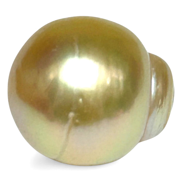 Grand 15.7 x 17.6mm 30 Carat Golden Philippines South Sea Pearl Loose