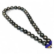 Round 11 - 12.8mm 36 pcs Tahitian Peacock Black Green Pearl 16" Strand