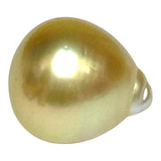 Teardrop 12.2 x 13.8mm 14.6 Carat Gold Philippines South Sea Pearl