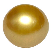 Unique 13.6 x 15mm 19.8 Carats Philippines South Sea Gold Oval Pearl