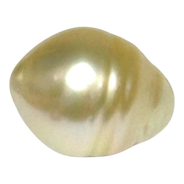 Premier Oval 13.1 x 16.6mm 19.4 Carats Gold South Sea Pearl Loose