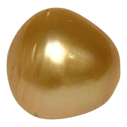 Enormous 14.9 x 15.2mm 23.5 Carat Deep Gold Philippines South Sea Pearl