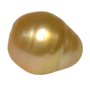 Refined 18.5ct 13.4x15.7mm Philippine South Sea Golen Oval Pearl