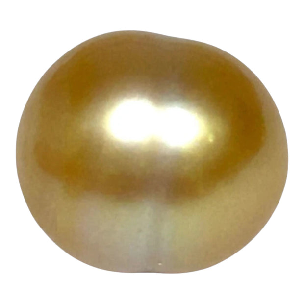Radiant Oval 12.7 x 15.1mm 18.8 Carats Deep Gold South Sea Pearl