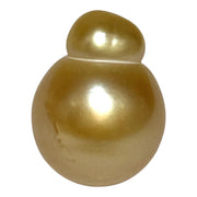 Giant 13.9 x 18.2mm 24.6 Carats Golden Philippines South Sea Pearl