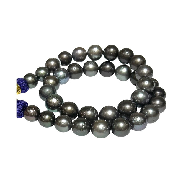 Tahitian Sea 10.3 - 12mm 36 pcs Multi Peacock Color Pearl 16" Strand