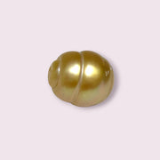 Baroque 13.8 x 16.1mm 22.2 Carats Deep Gold South Sea Loose Pearl
