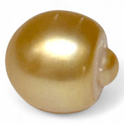 Giant 14.6 x 16mm 23.67 Carat Rich Golden Oval South Sea Loose Pearl