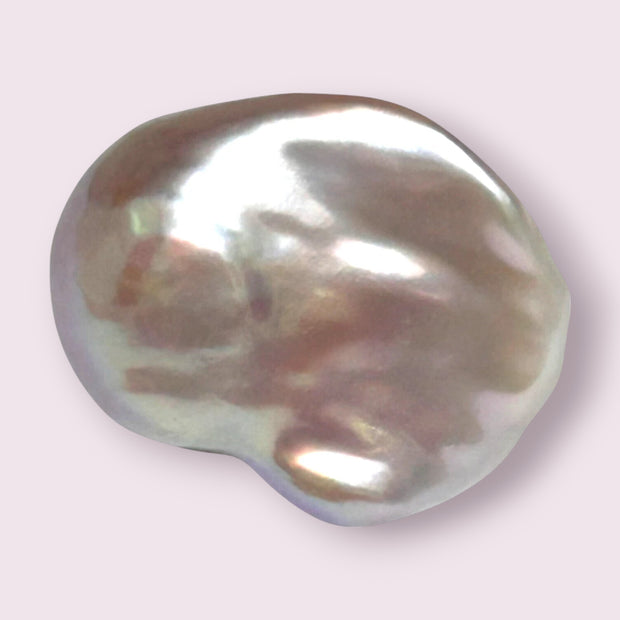 Giant Un-Drilled 20 x 15.4 x 25.8mm Keshi Purple Rose Pink Loose Pearl