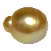 Giant 14.5 × 17.6mm 24.2ct Natural Deep Gold South Sea Pearl Loose