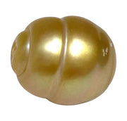 Giant 13.8 x 16.1mm 22.2 Carats Rich Gold Baroque South Sea Pearl