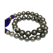Huge Round 11-13mm 35 pcs Tahitian Peacock Gray Green Pearl 16" Strand