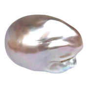 Un-drilled 16.4 x 14 x 22.6mm Keshi Purple Lavender Rainbow Pearl