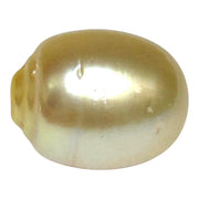 Oval Baroque 12.8 x 16.3mm Natural Gold Philippines South Sea Pearl