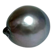 Elegant 13 x 15mm 17.2 Carats Tahitian Pearl – Peacock Mid-Grey Hue