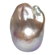 Un-drilled 16.4 x 14 x 22.6mm Keshi Purple Lavender Rainbow Pearl