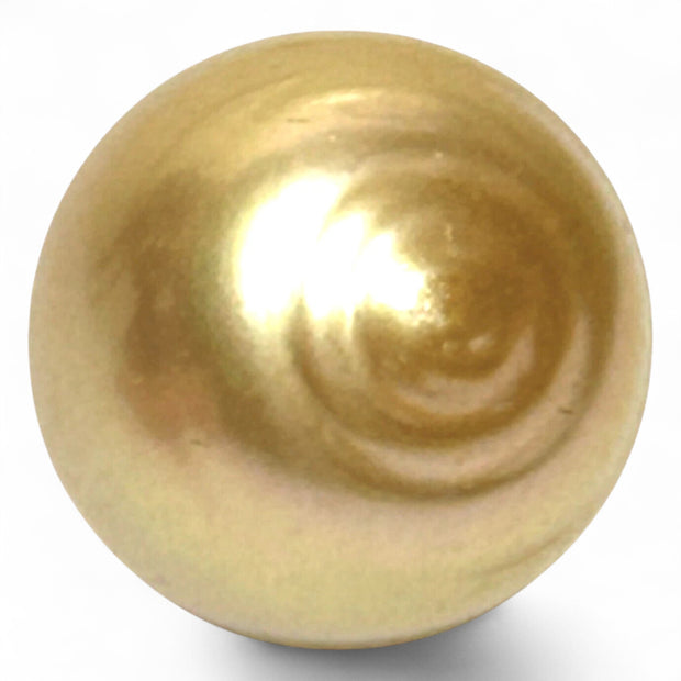 Giant 15.2 x 16.6mm 26.7 Carats Rich Golden South Sea Pearl Loose