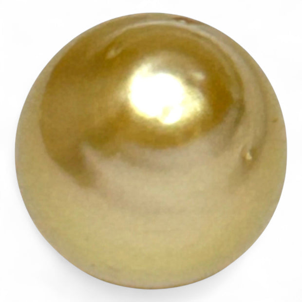 Oval 13.3x16.5mm 19.5ct Golden Philippine South Sea Loose Pearl Loose