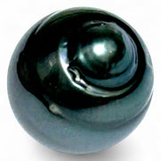 Oval 21.8 Carats 14 x 16.2mm Tahitian South Sea Peacock Black Pearl